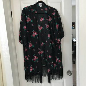 LuLaRoe Monroe Kimono Cover Up Floral